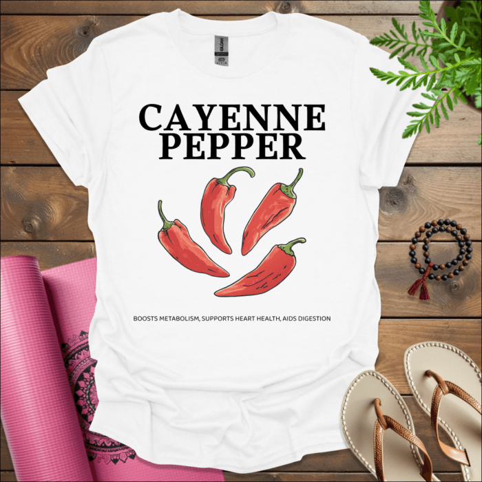 CAYENNE PEPPER: Boosts Metabolism, Supports Heart Health, Aids Digestion T-Shirt