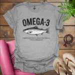 Omega-3 Supports Heart Health,' 'Boosts Brain Function,' and 'Reduces Inflammation T-Shirt