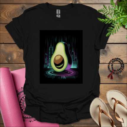 cyberpunk avocado t shirt black