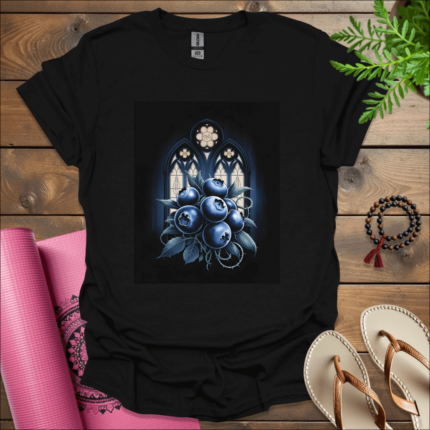 gothic blueberries t shirt black