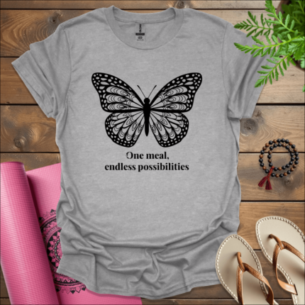 one meal endless possibilities t shirt sport grey